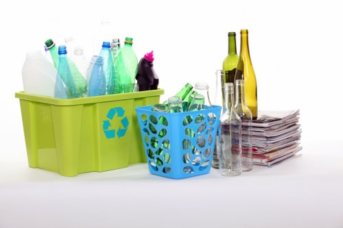 Various types of business waste materials